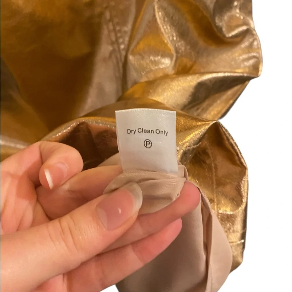 Tuckernuck X India Hicks London Metallic A-Line Midi Skirt, Size 0
